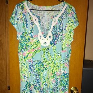 Lilly Pulitzer Brewster dress in Sky Blue Heaven
